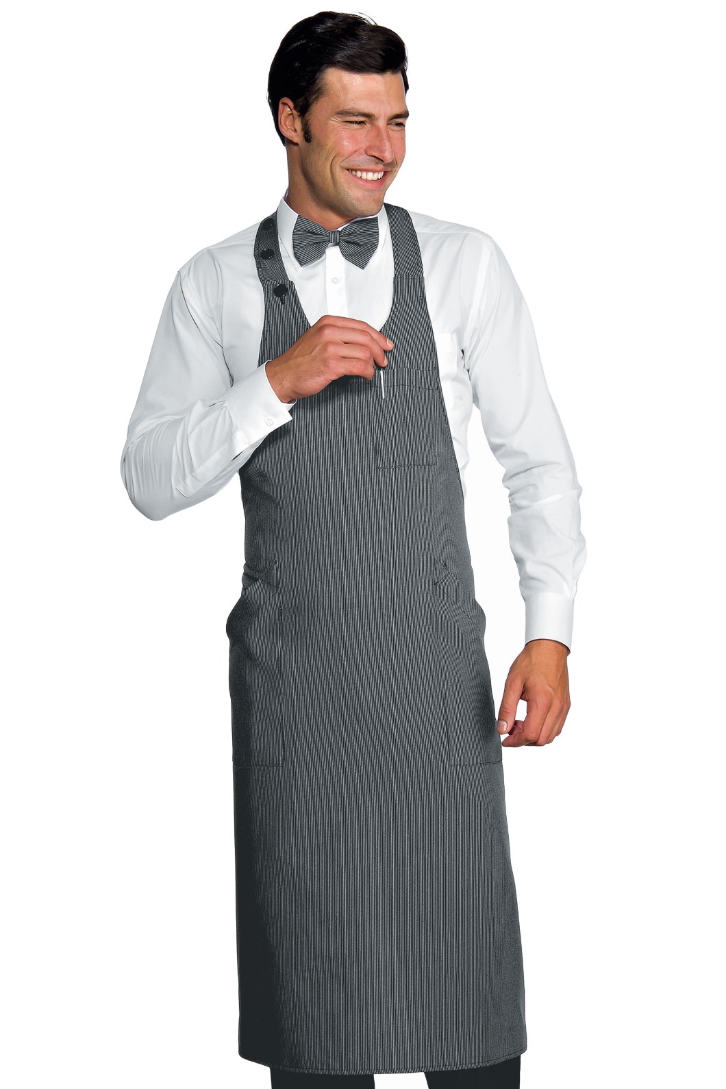 SOMMELIER - Grembiule con pettorina lungo unisex con tasche gr. 220 in più colori - immagine 9