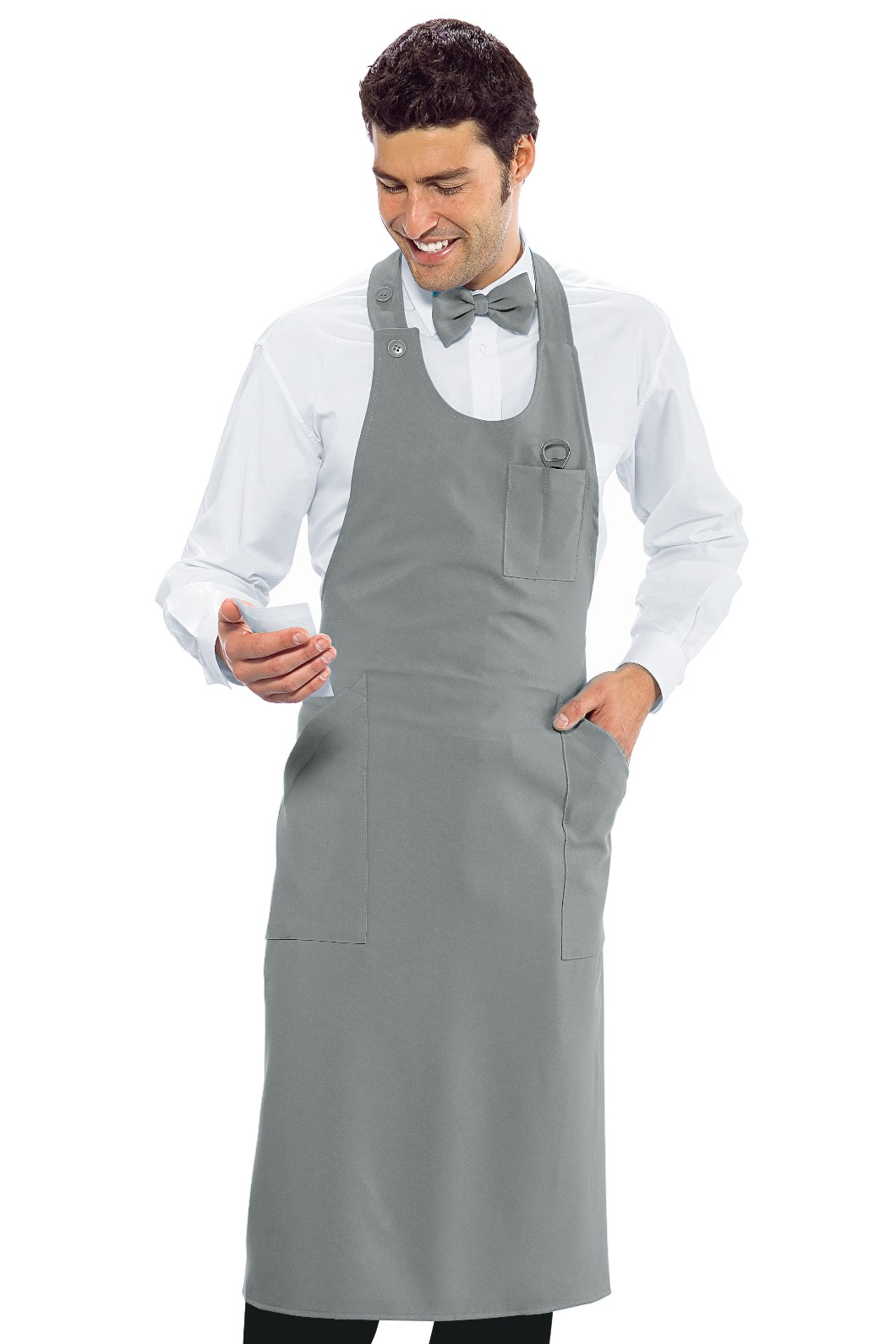 SOMMELIER - Grembiule con pettorina lungo unisex con tasche gr. 220 in più colori - immagine 10