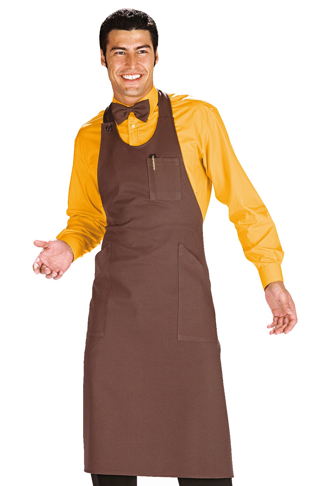 SOMMELIER - Grembiule con pettorina lungo unisex con tasche gr. 220 in più colori - immagine 12