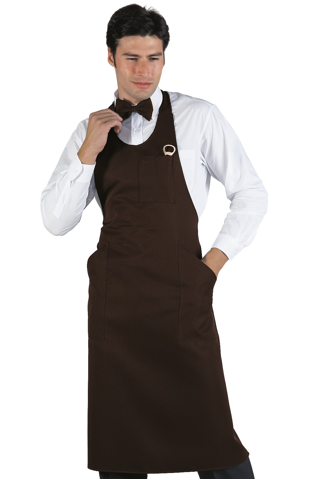 SOMMELIER - Grembiule con pettorina lungo unisex con tasche gr. 220 in più colori - immagine 13