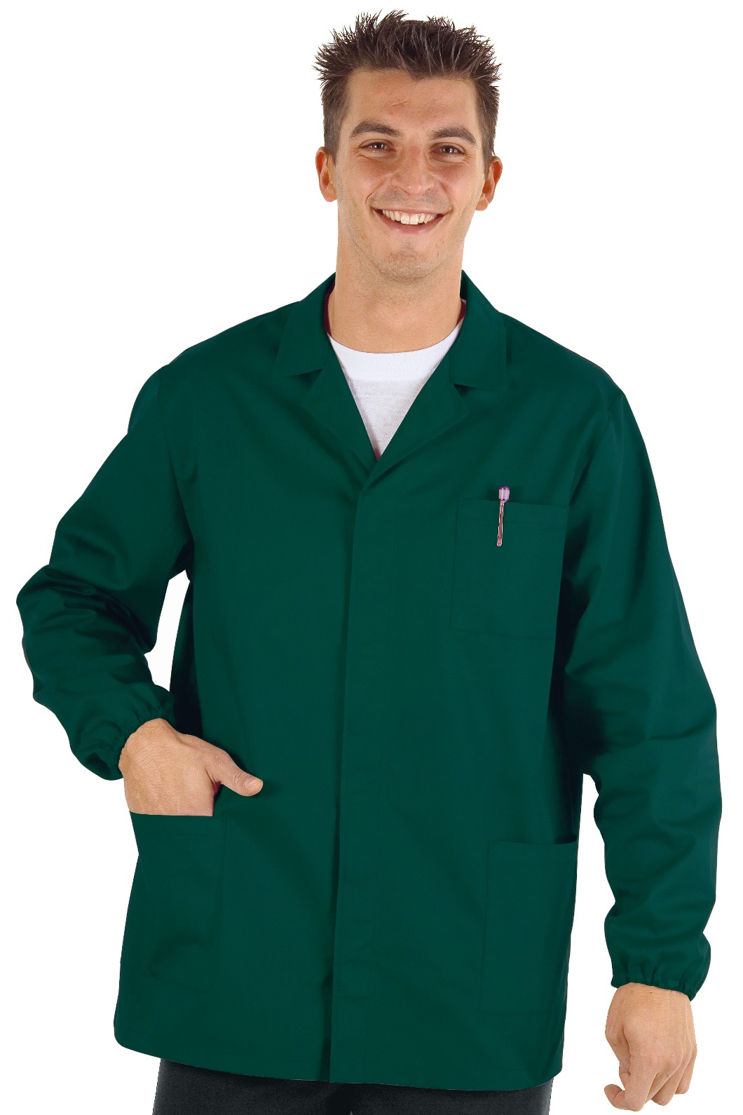 Camice corto generico per operaio o magazziniere misto cotone gr. 195 8 Colori - immagine 4