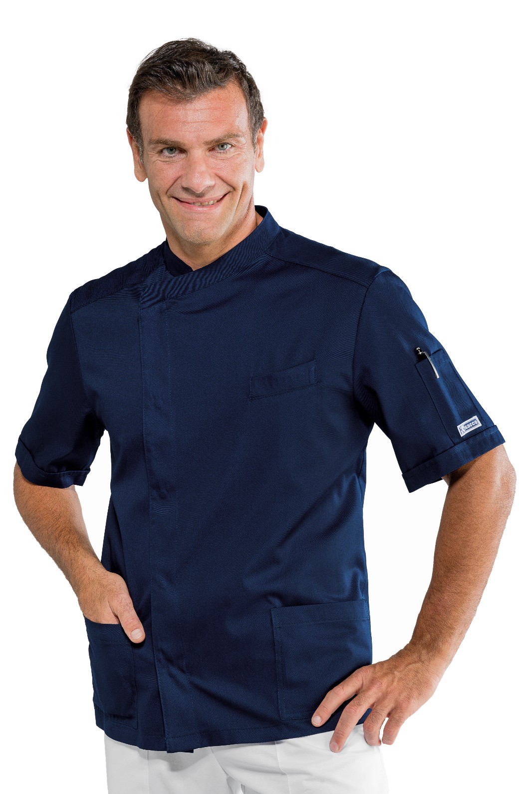 PHIPADELPHIA - Casacca alla coreana mezza manica per medicale in più colori gr.195 misto cotone - immagine 3