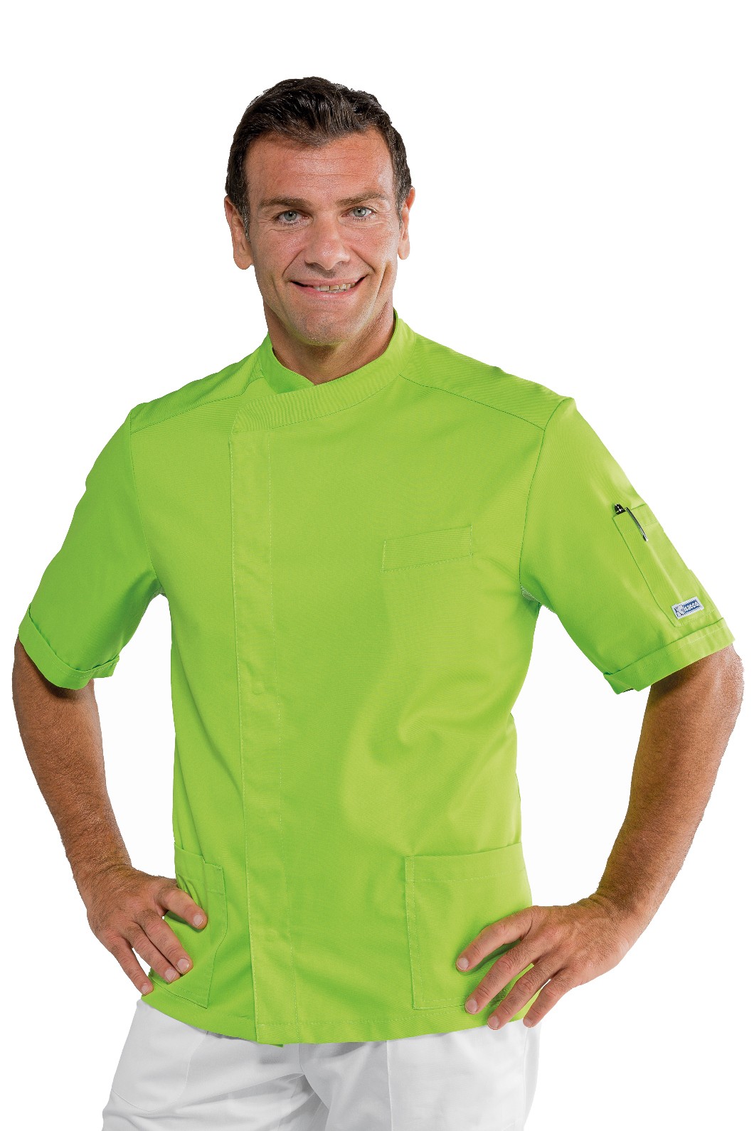 PHIPADELPHIA - Casacca alla coreana mezza manica per medicale in più colori gr.195 misto cotone