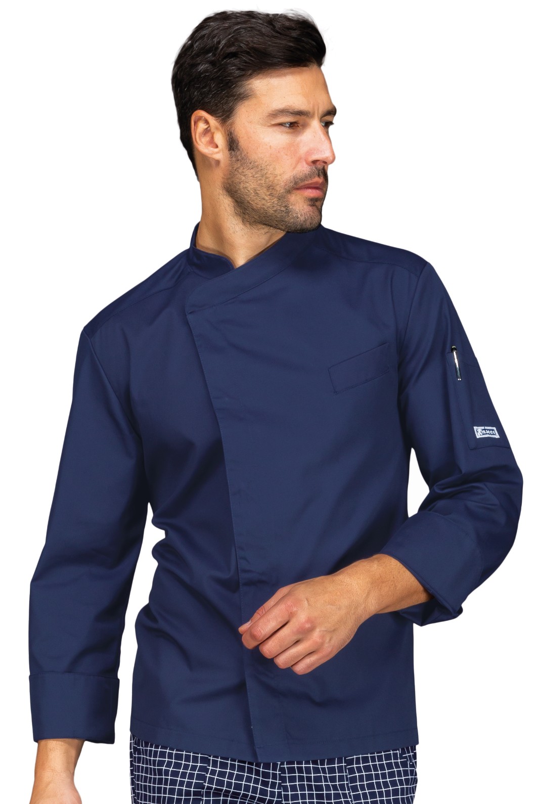 BILBAO - Giacca chef colorata Blu, Bordeaux, Blu Cina, Rosso, Grigio, Verde Mela, Tortora - immagine 2