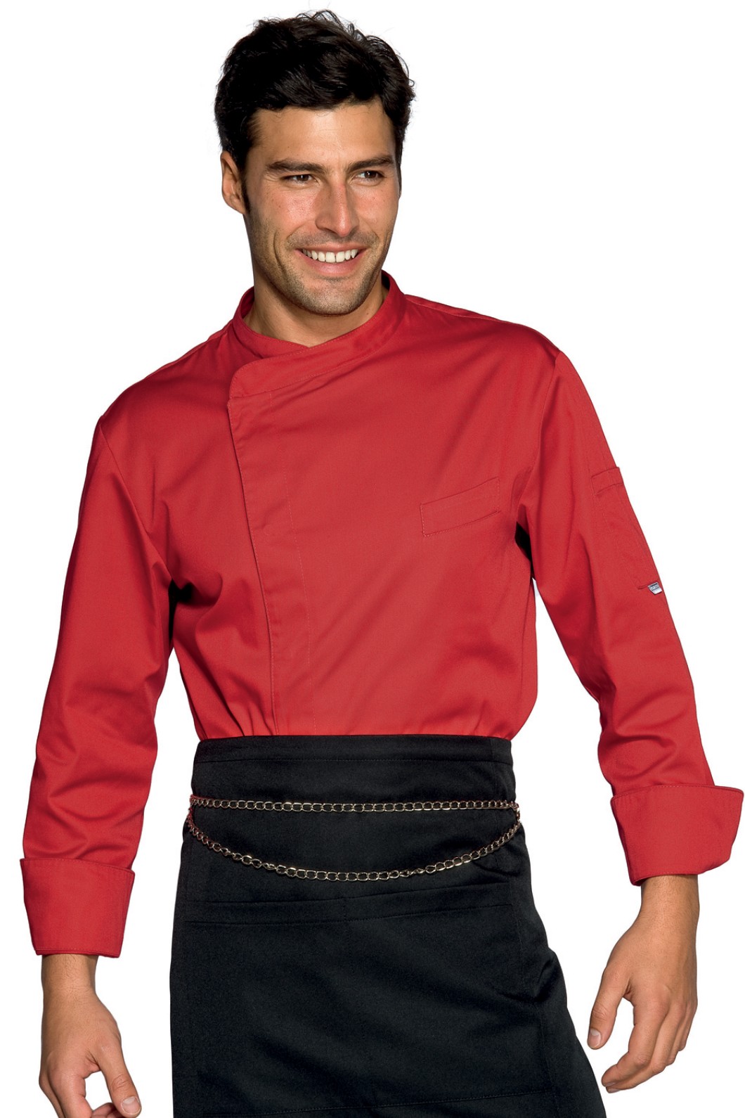 BILBAO - Giacca chef colorata Blu, Bordeaux, Blu Cina, Rosso, Grigio, Verde Mela, Tortora - immagine 8