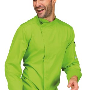 BILBAO - Giacca chef colorata Blu, Bordeaux, Blu Cina, Rosso, Grigio, Verde Mela, Tortora