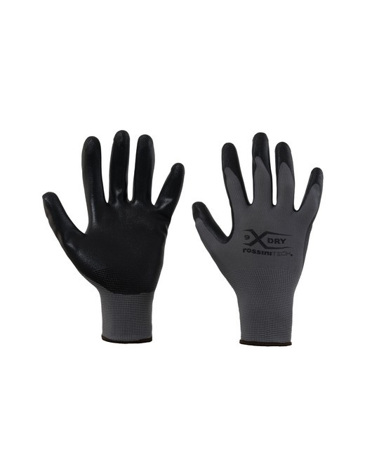 Guanti Poliestere Nitrile Simil-Schiuma X-Glove - Confezione da 12 pz, Versatili e Resistenti