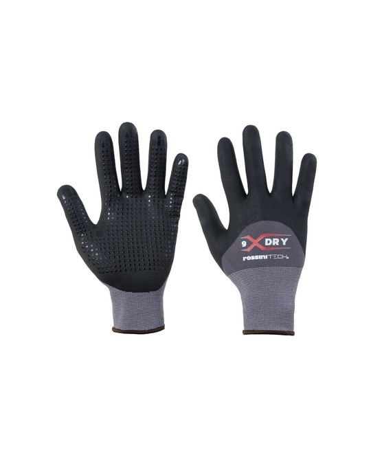 Guanto Nylon-Spandex/Nitrile Micro-Schiuma Puntinato - 3/4 Traspirante