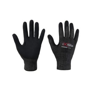 Guanto Taglio D HPPE-Acciaio Rivestimento Nitrile Micro Foam Traspirante per Attività Industriali e Manutenzione