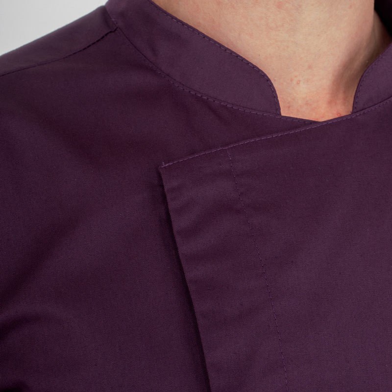 Giacca Da Cuoco Slim Leggera Con Bottoni Automatici E Retina Traspirante Posteriore e su Maniche Per La Ristorazione - immagine 6