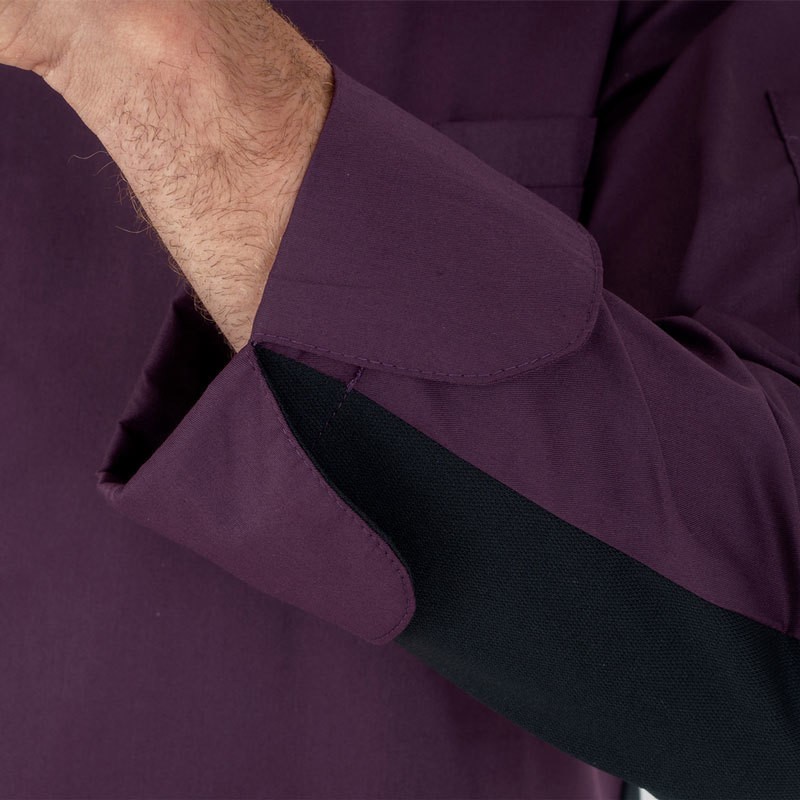 Giacca Da Cuoco Slim Leggera Con Bottoni Automatici E Retina Traspirante Posteriore e su Maniche Per La Ristorazione - immagine 8