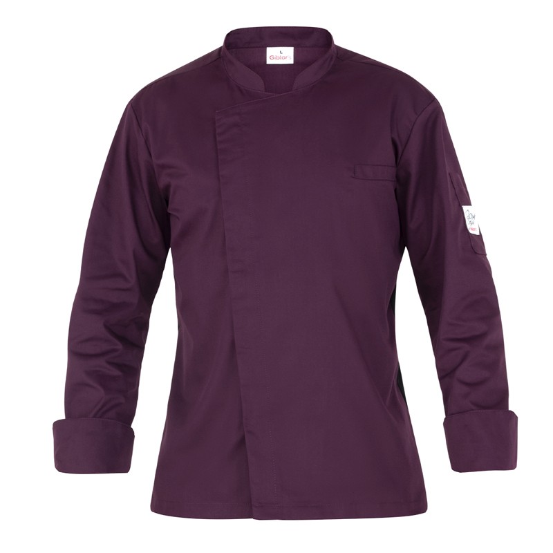 Giacca Da Cuoco Slim Leggera Con Bottoni Automatici E Retina Traspirante Posteriore e su Maniche Per La Ristorazione - immagine 2