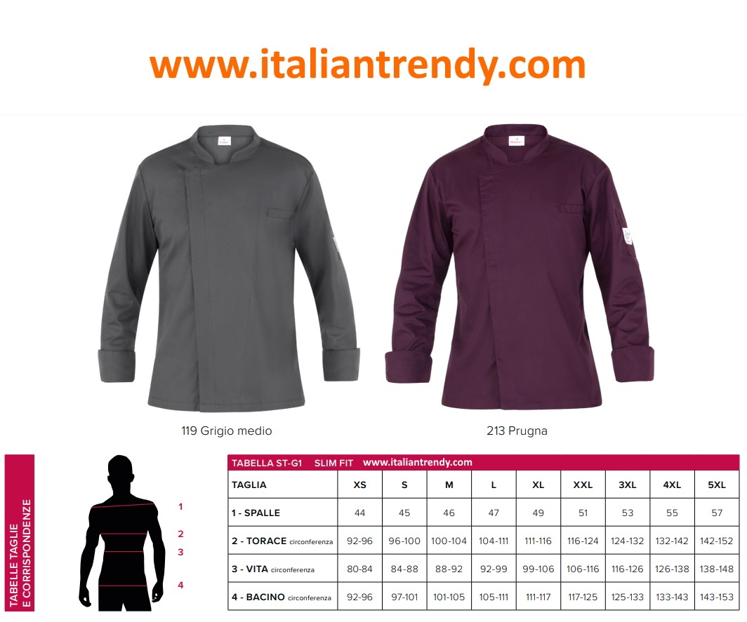 Giacca Da Cuoco Slim Leggera Con Bottoni Automatici E Retina Traspirante Posteriore e su Maniche Per La Ristorazione - immagine 5