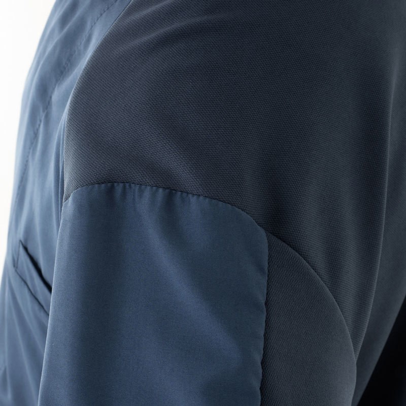 Giacca da Cuoco Leggera e Traforata in Bianco, Nero, Blu, Grigio-Michael - immagine 7