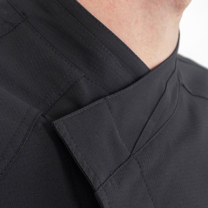 Giacca Per Cucina a Maniche Corte Leggera e Robusta In Bianco o Nero - immagine 9