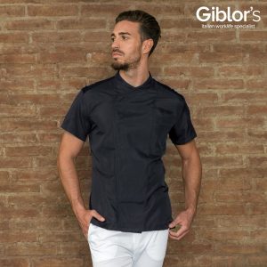 Giacca Da Cuoco Leggera Manica Corta Slim Rete Traspirante Posteriore-LIAM