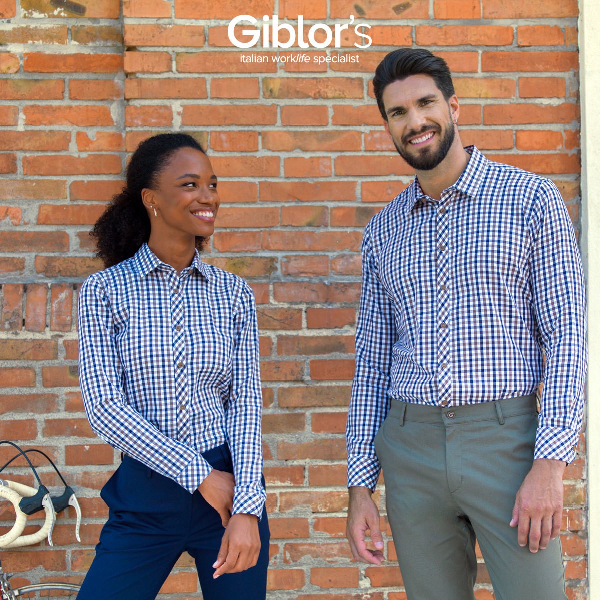 Camicia da Donna Scozzese o a Quadri Elasticizzata Da Lavoro Per Bar Pub Ristoranti-Lilly - immagine 9