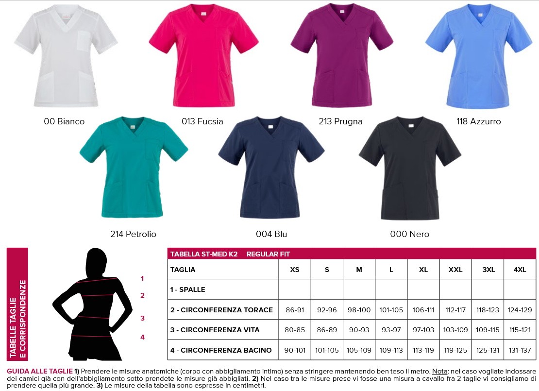 Camice, Casacca Da Donna A Maniche Corte Scollo A V. 7 Colori. Per Settore Sanitario E Medicale-Sonia - immagine 11