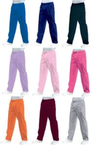Pantalone DOC con elastico in vita per medici, infermieri ed estetisti: leggero, pratico, disponibile in 10 colori
