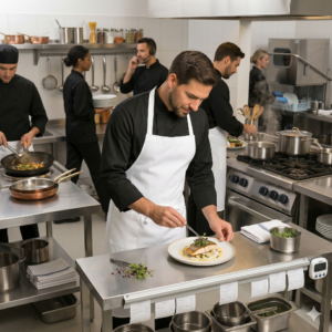 Parananza bianca da cucina con pettorina: caratteristiche e utilizzi del modello R143 Rossini