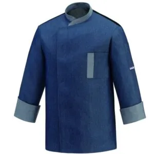 TWINS giacca chef manica lunga in misto cotone color jeans TG.3XL OFFERTA